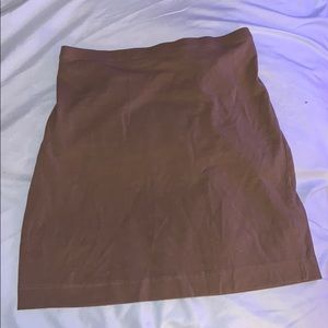 Light Brown Pencil Skirt